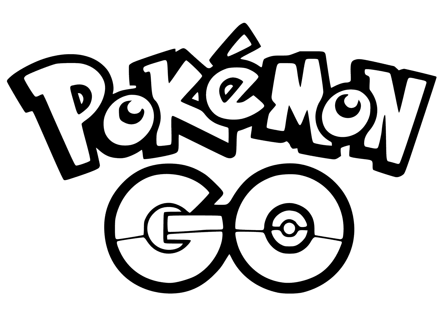 1449x1024 Pokemon Go Logo Coloring Pages Printable