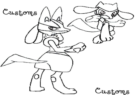 476x333 Pokemon Lucario Coloring Page Image Clipart Images