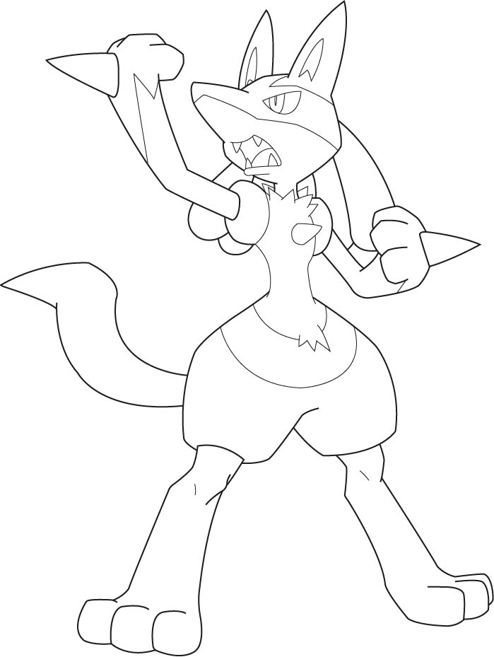 699x929 Pokemon Lucario Coloring Pages