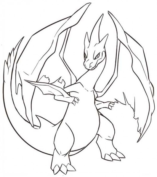 530x600 Mega Ex Pokemon Coloring Pages