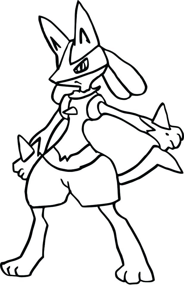 618x1007 Pokemon Coloring Pages Mega Lucario