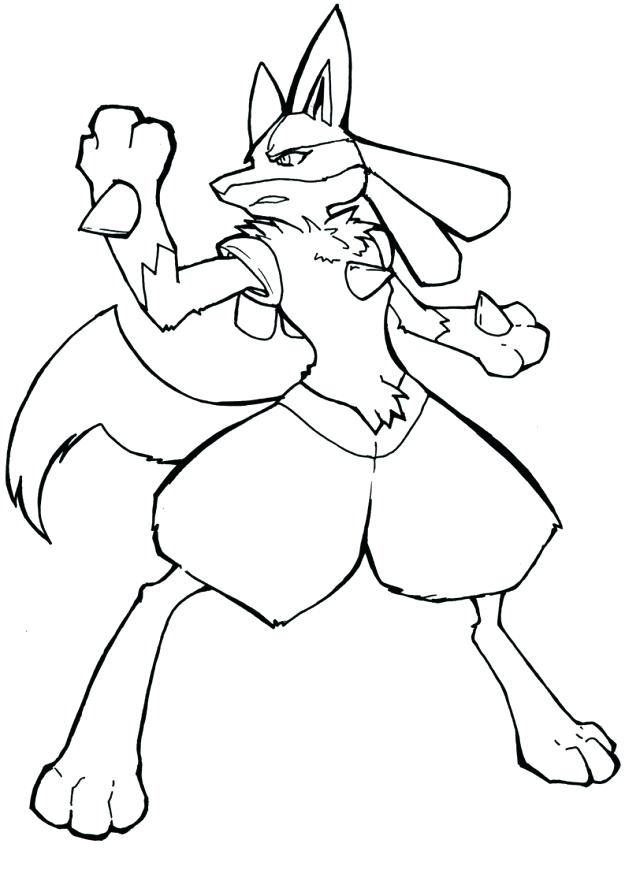 640x877 Pokemon Coloring Pages Mega Lucario Printable Coloring Cool