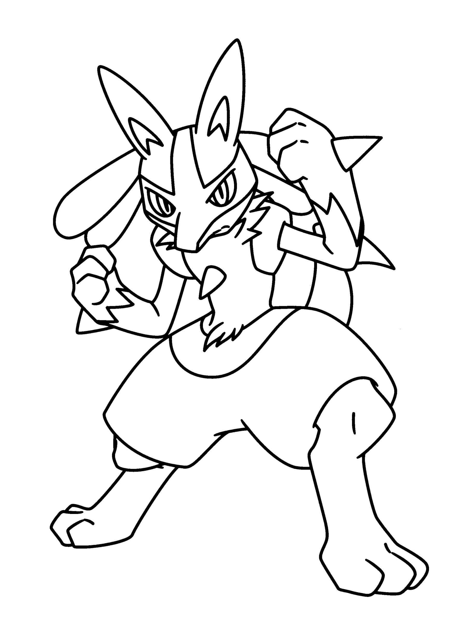 1817x2449 Reliable Lucario Coloring Page Pokemon Mega Pages Fiscalreform