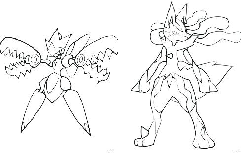 489x311 Coloring Pages Coloring Pages Of Lucario Coloring Pages Mega Page
