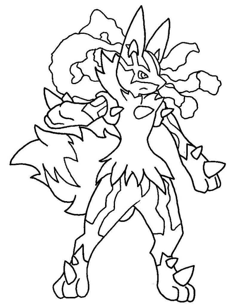 777x1029 Easily Coloring Pages Of Lucario Fancy Pokemon