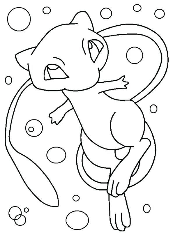 594x800 Mew Coloring Pages Large Size Of Mega Coloring Pages Plus And Mew