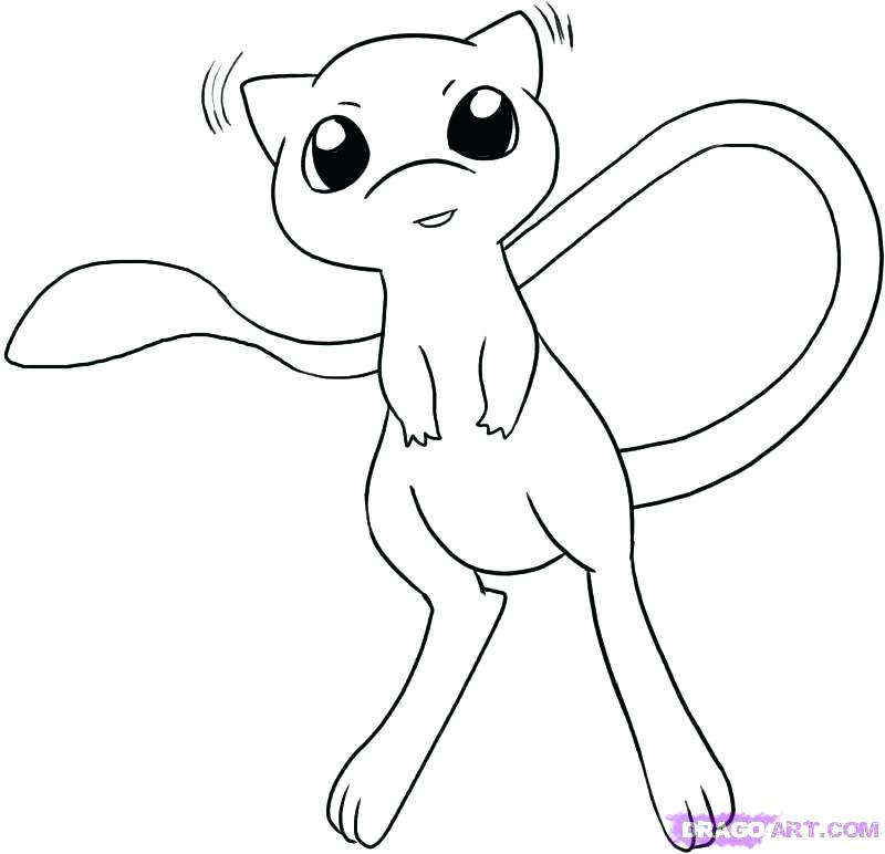 800x772 Pokemon Mew Coloring Pages