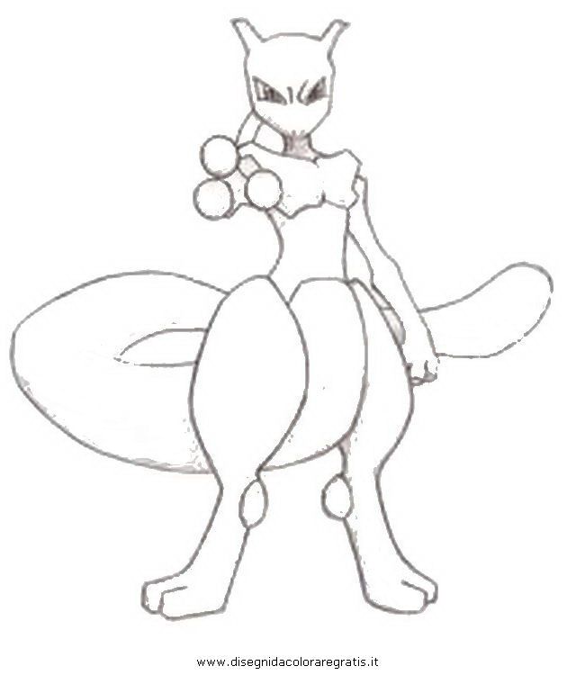 640x750 Pokemon Pokemon Mewtwo Colouring Pages