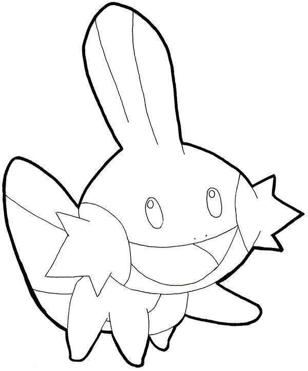600x724 Mudkip Coloring Pages