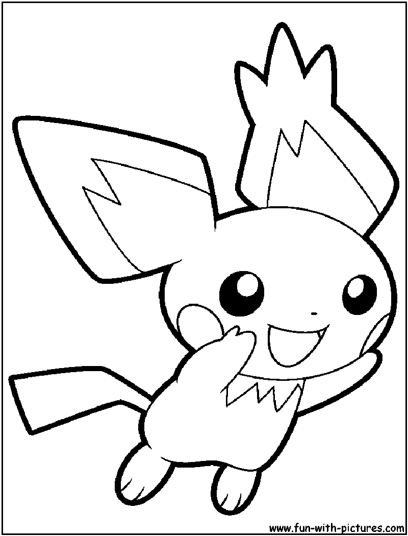 800x1050 Pichu Coloring Pages