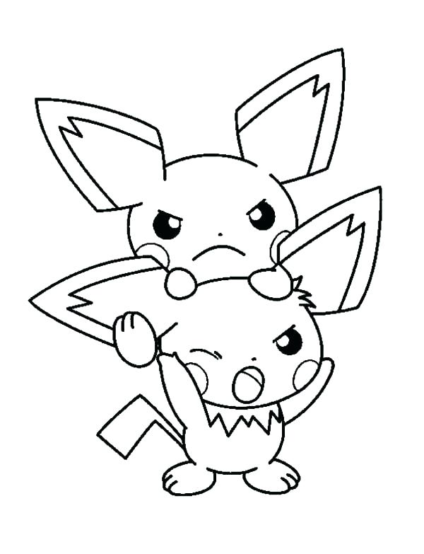 600x783 Pichu Coloring Pages Coloring Pages Pictures To Color Coloring