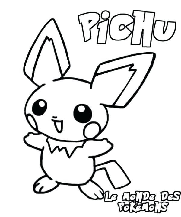 600x718 Unusual Pikachu And Pichu Coloring Pages Pictures Inspiration