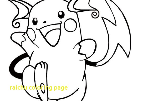 600x425 Raichu Coloring Page With Pokemon Raichu Coloring Pages