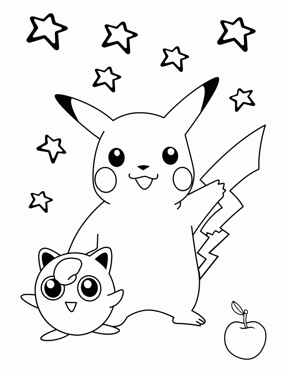 948x1225 Free Pokemon Raichu Coloring Pages Printable Book Throughout