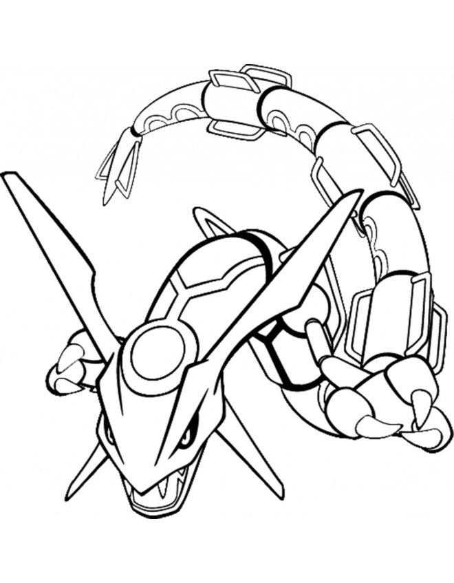 660x847 Rayquaza Coloring Pages