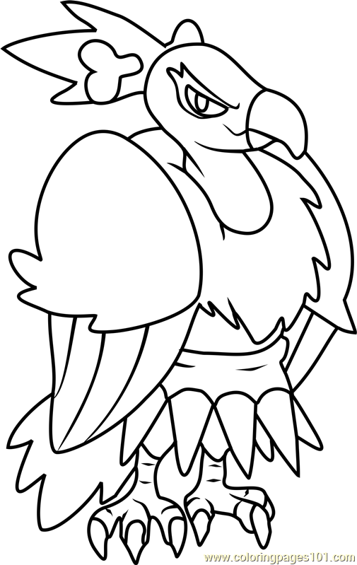 505x799 Mandibuzz Pokemon Coloring Page