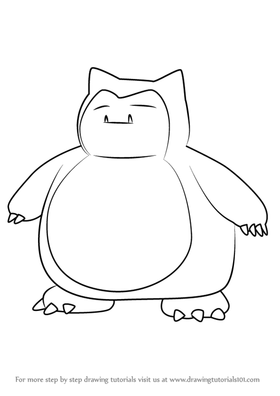 Pokemon Snorlax Coloring Pages at GetDrawings | Free download