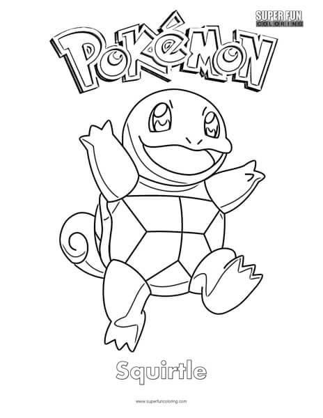 464x600 Squirtle Coloring Page