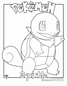 232x300 Squirtle Coloring Page Coloring Book Pages