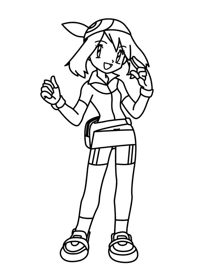 736x960 Pokemon Trainer Coloring Pages