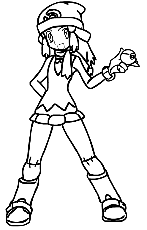 495x773 Pokemon Trainer Coloring Pages