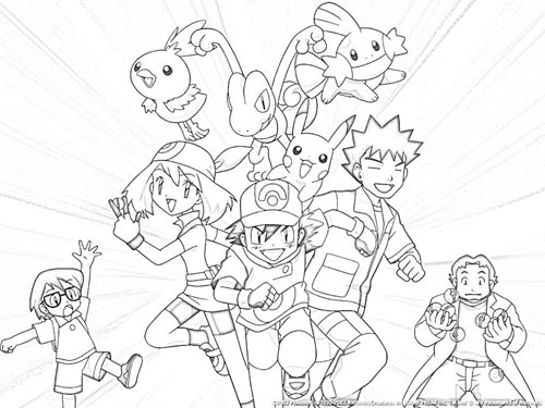 Pokemon Trainer Coloring Pages at GetDrawings | Free download