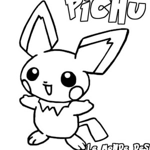 300x300 Little Pikachu Pokemon Coloring Pages Bulk Color Pokemon