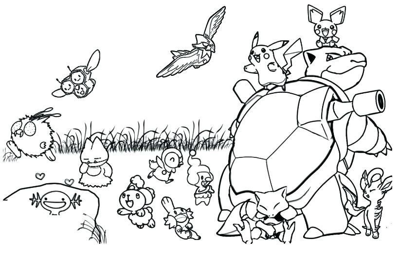 820x527 Pokemon Coloring Pages Free And Coloring Pages Pokemon X And Y