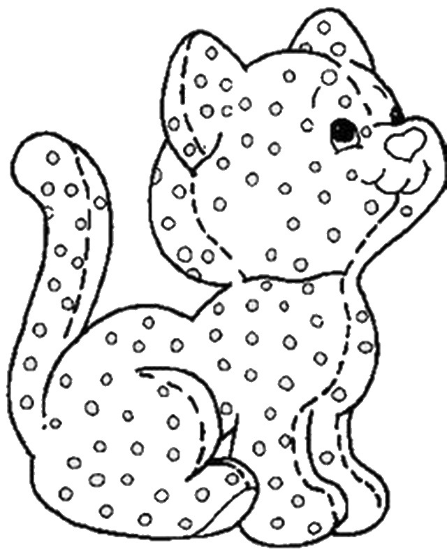 640x792 Polka Dots Coloring Pages