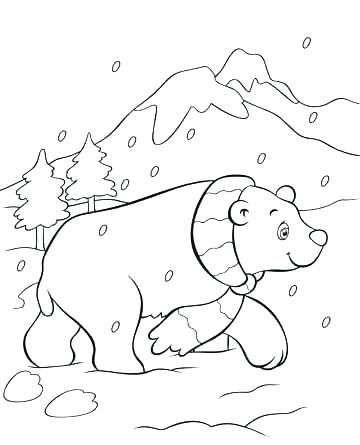 360x445 Polar Bear Coloring Pages Printable Panda Bear Coloring Pages