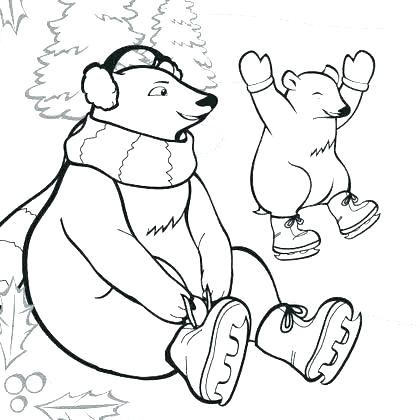 420x420 Coloring Pages Polar Bear Prt Polar Bear Coloring Pages