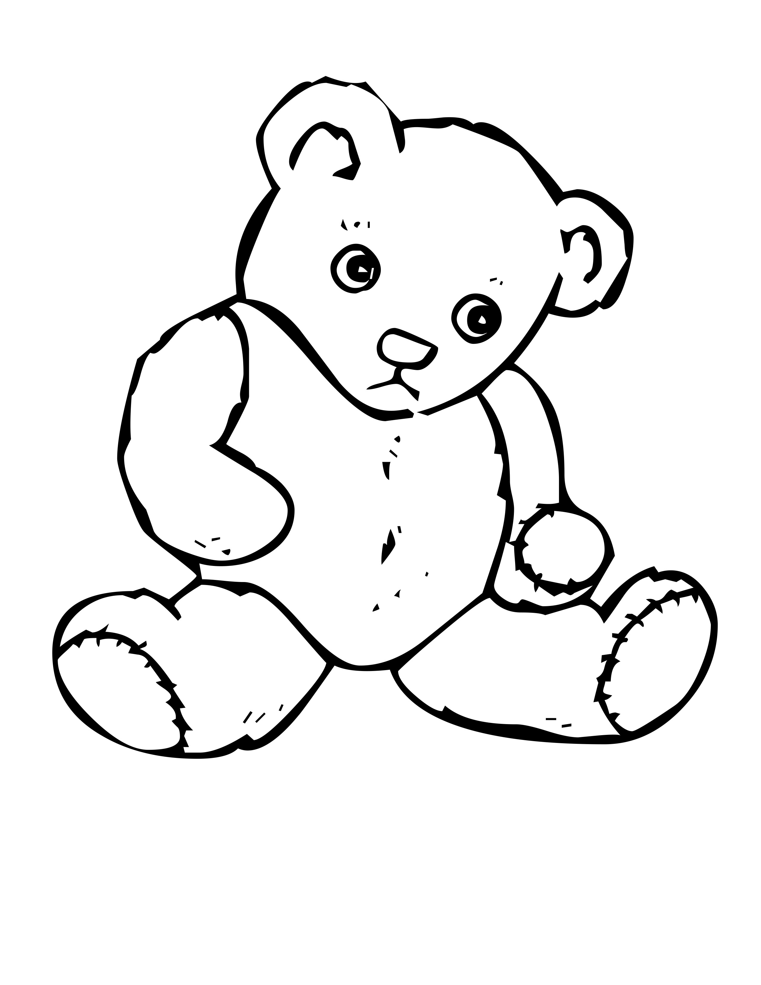 2550x3300 Polar Bear Coloring Pages High Definition Coloring