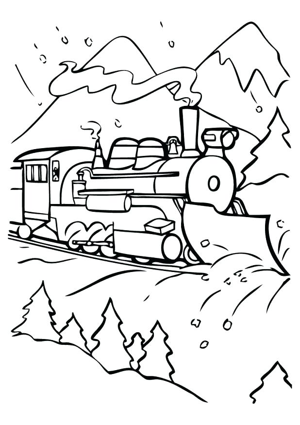 618x875 Polar Express Coloring Page The Polar Express Coloring Pages