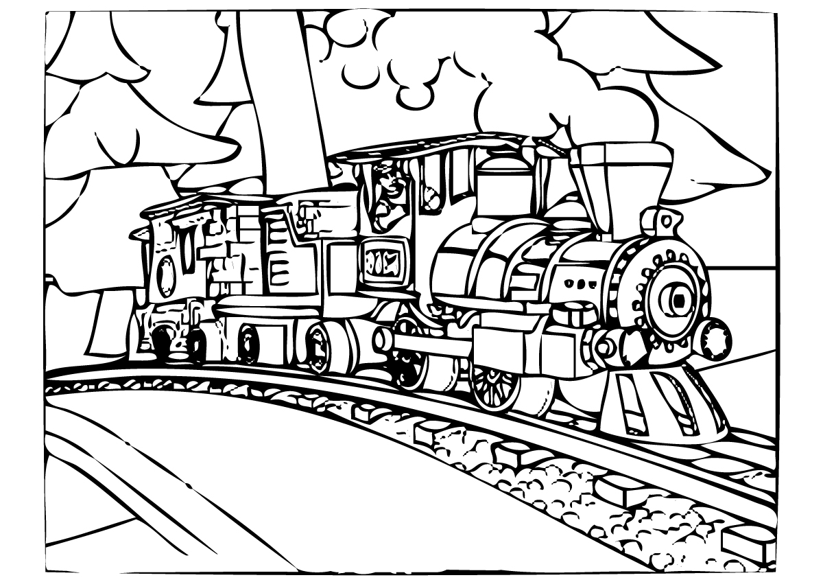 1200x848 Polar Express Coloring Pages