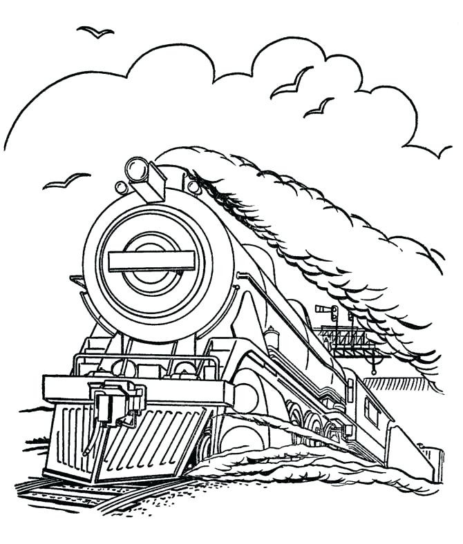 670x788 Polar Express Coloring Pages Free Train Colouring Sheets