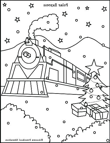 386x500 Polar Express Train Coloring Pages Polar Express Train Coloring