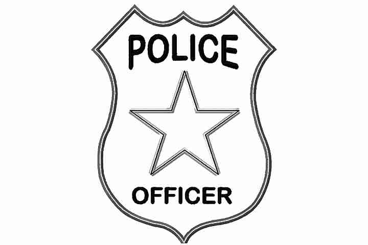 720x480 Police Badge Coloring Page Barriee For Extraordinary Olegratiy
