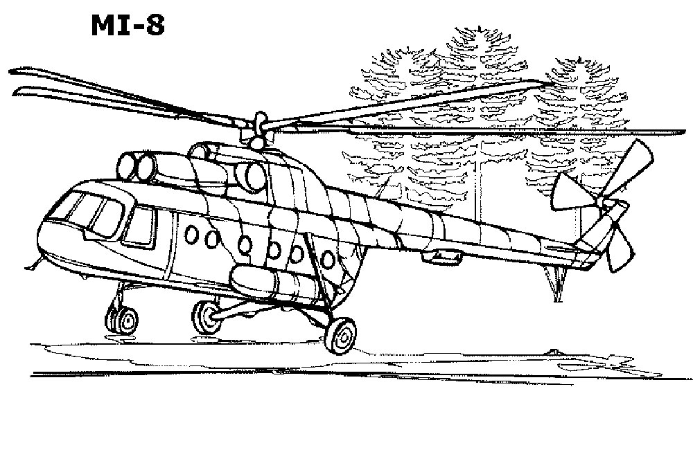 1000x666 Helicopter Coloring Pages