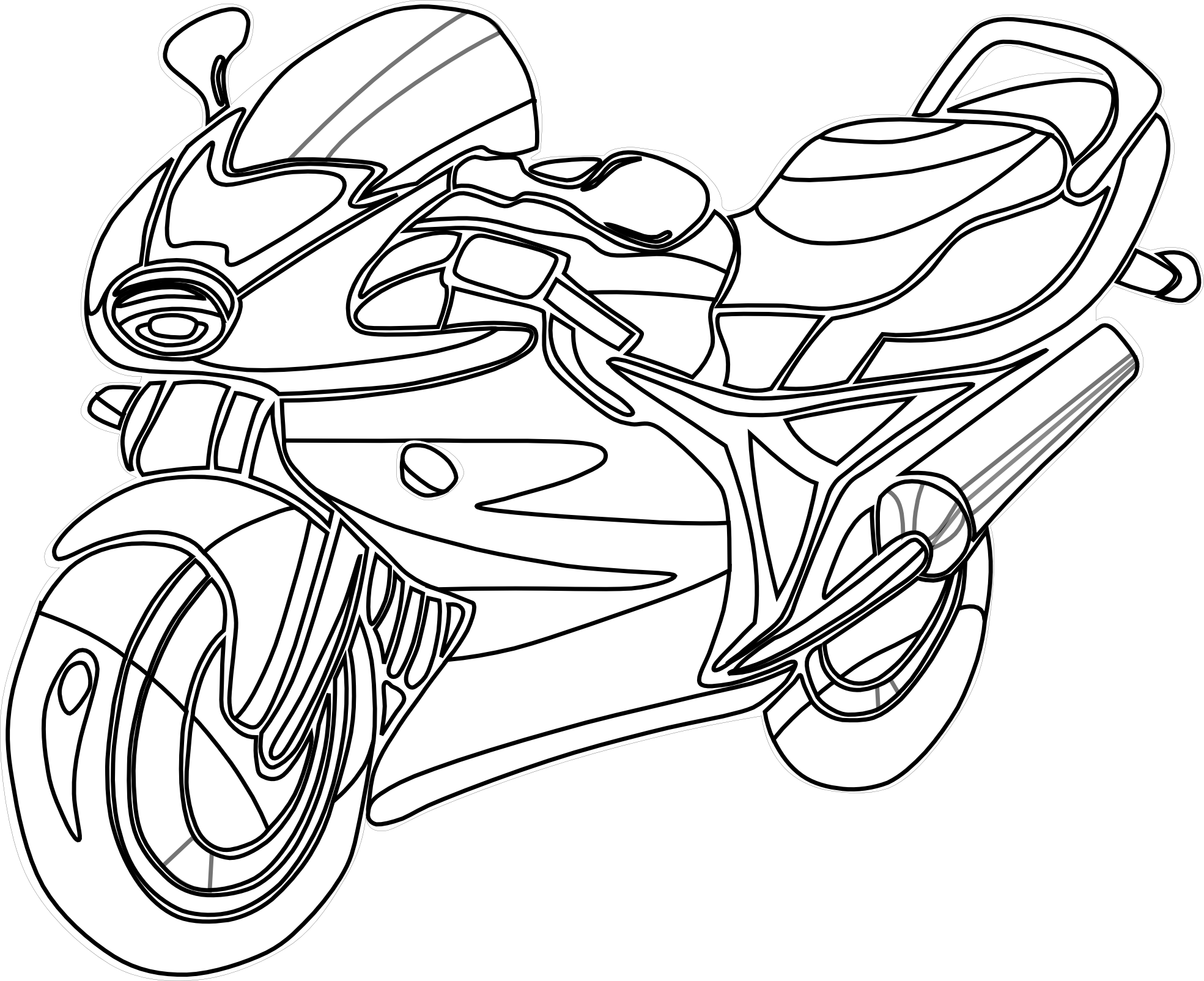 1969x1604 Police Motorcycle Coloring Page
