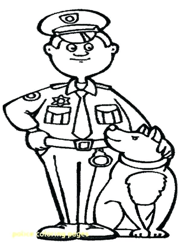 600x831 Police Coloring Pages