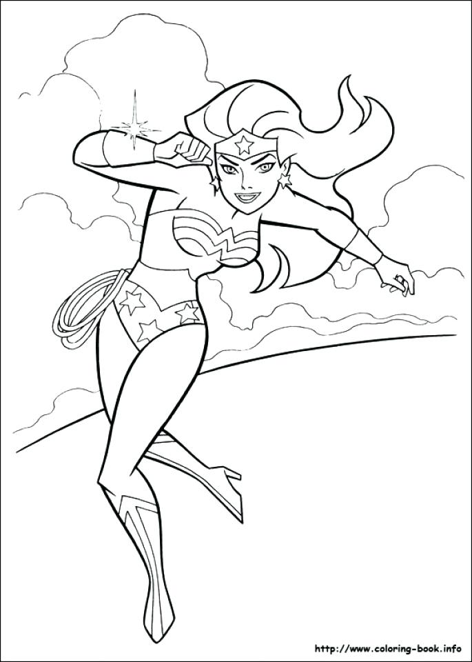 685x960 Wonder Woman Coloring Pages