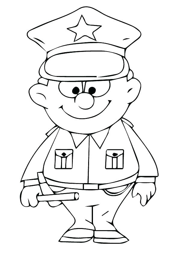 595x842 Police Officer Coloring Page Police Officer Coloring Page
