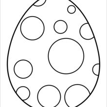 220x220 Polka Dot Chocolate Egg Coloring Pages