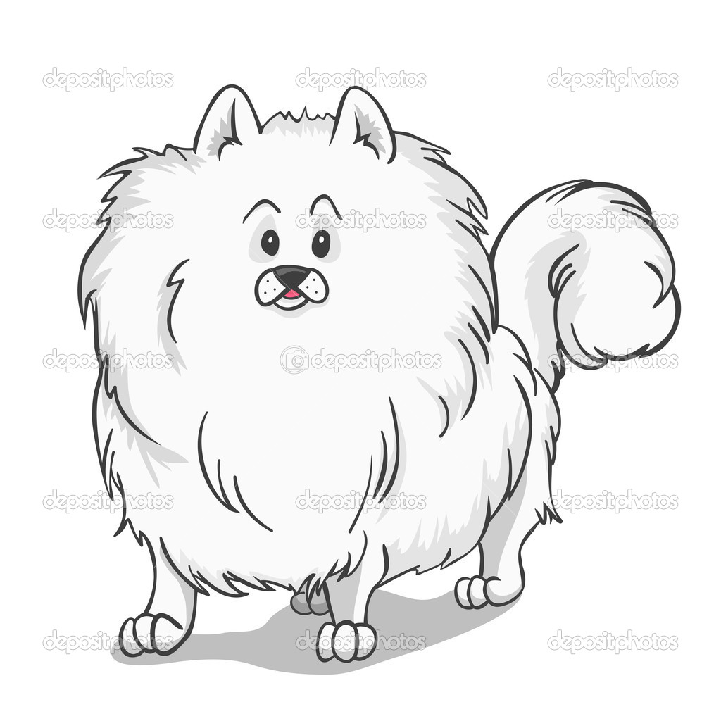 1024x1024 Pomeranian Coloring Page Free Download