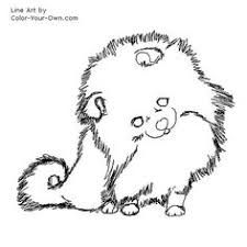 225x225 Pomeranian Line Art !my Coloring Pages Dog Pattern