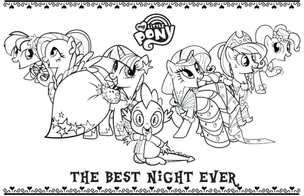 1000x644 My Pony Coloring Pages