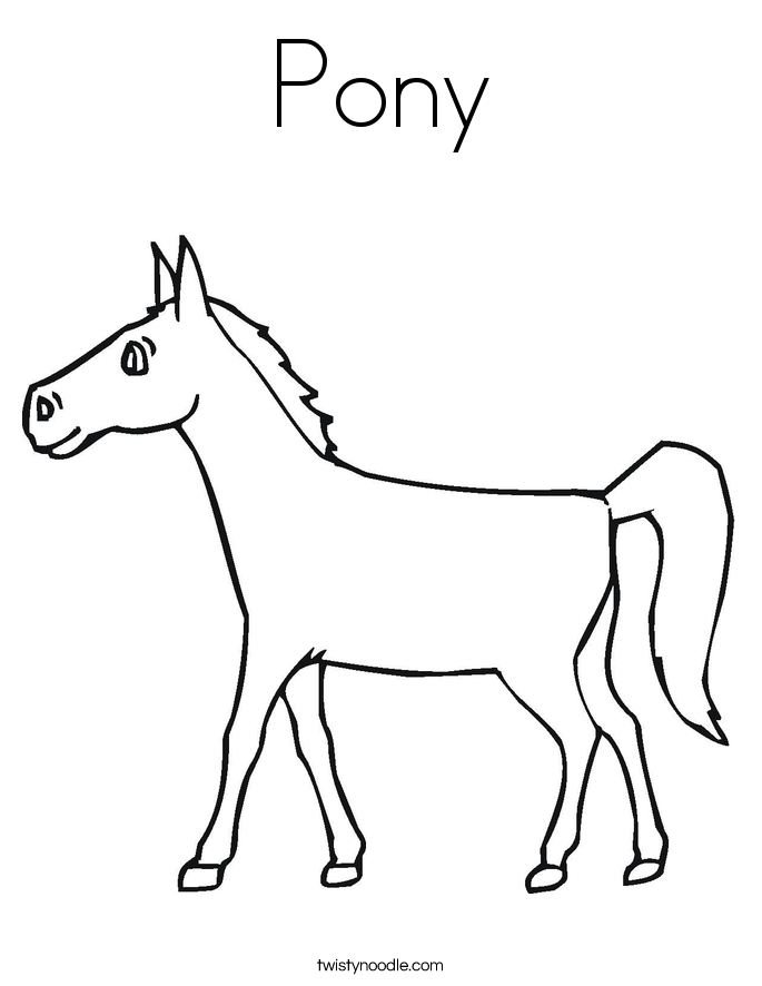 685x886 Pony Coloring Page