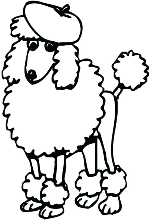 596x874 Poodle Coloring Page Poodle Coloring Pages Printable Poodle