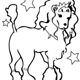 268x268 Poodle Coloring Page Stock Vector Shutterstock Coloring