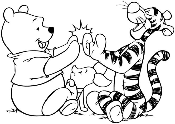 736x523 Pooh Bear Coloring Pages To Print Jovie Co